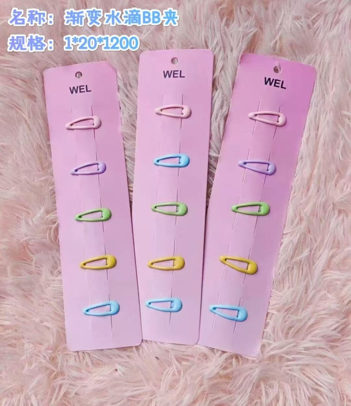 Gradient water drop BB clip
