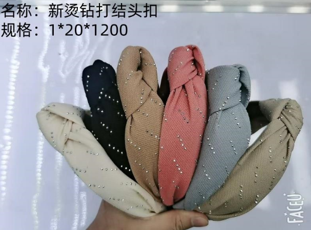 New hot-fix crystal knotting head buckle