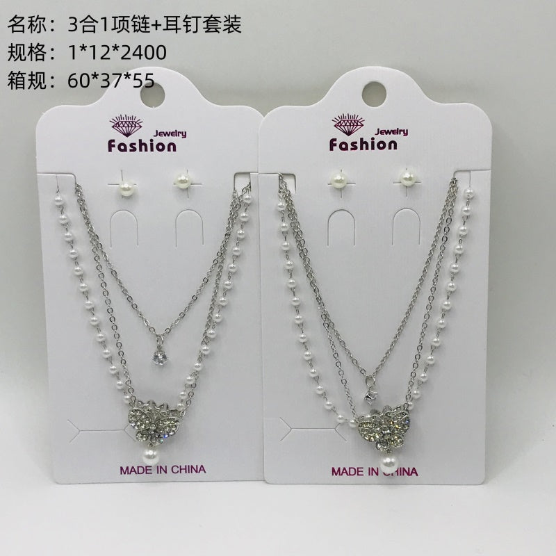 3-in-1 Necklace + Earring Set