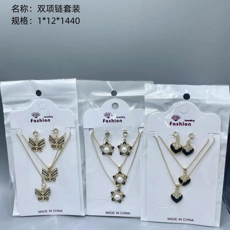 Double necklace set