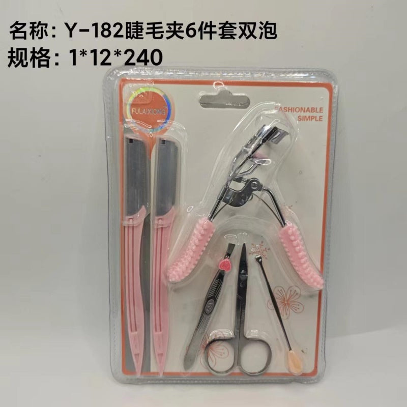 Y-182 Eyelash Curler 6-Piece Set with Double Bubbles 12, 240