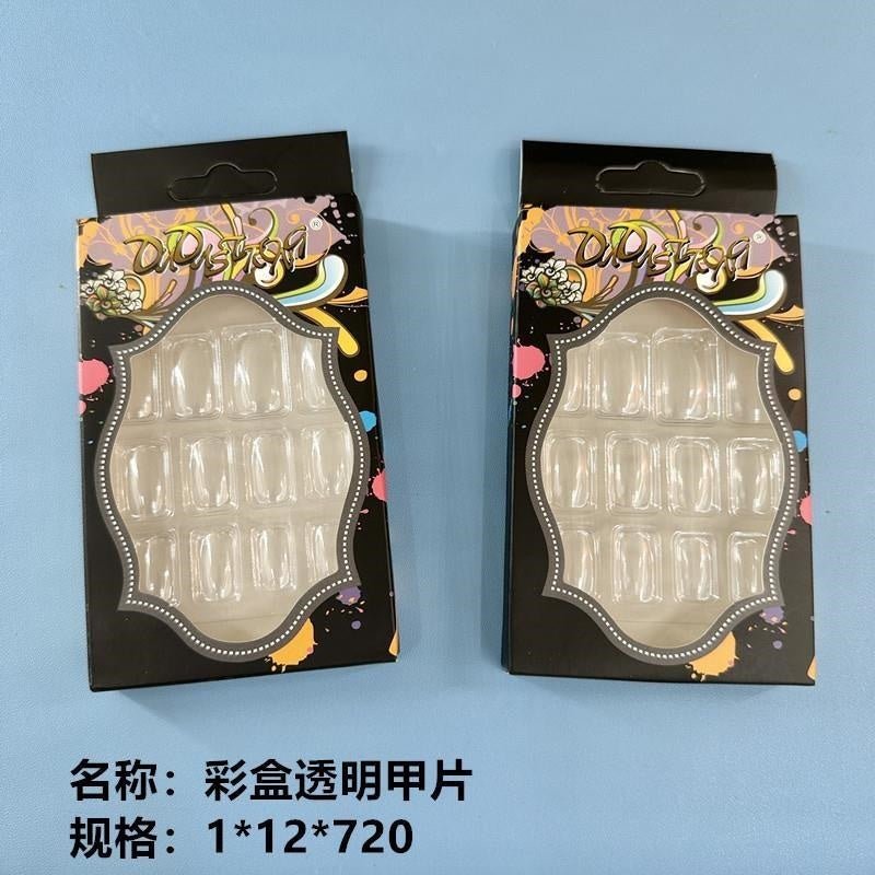 AB-708 color box transparent nail tips