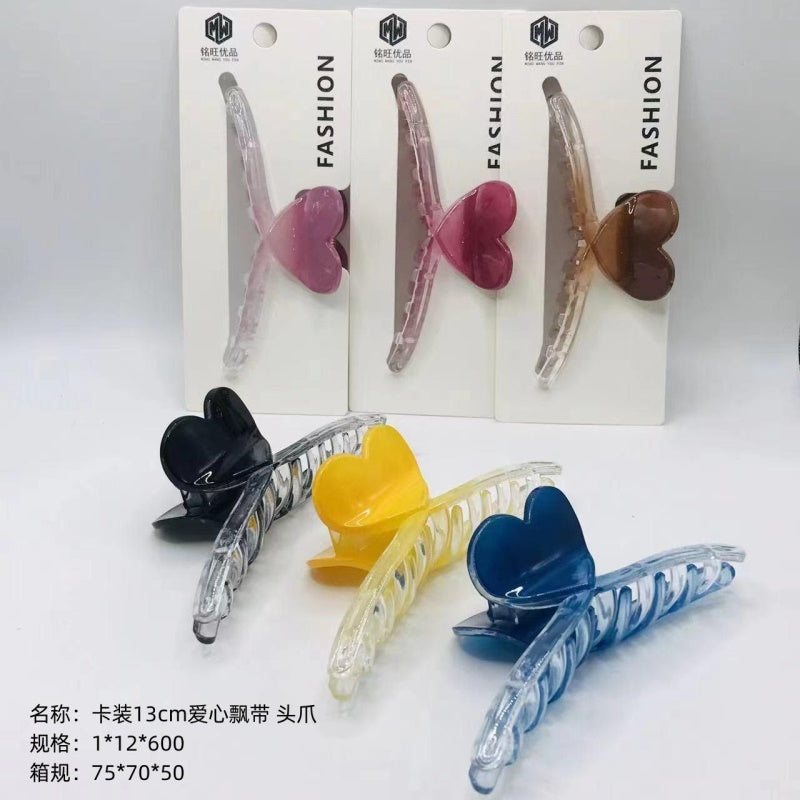 Card 13cm love ribbon head claw