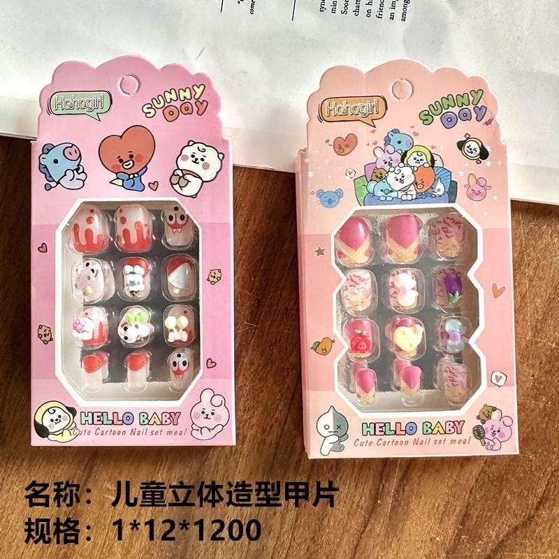 4036 Children's 3D Shaped Nail Tips