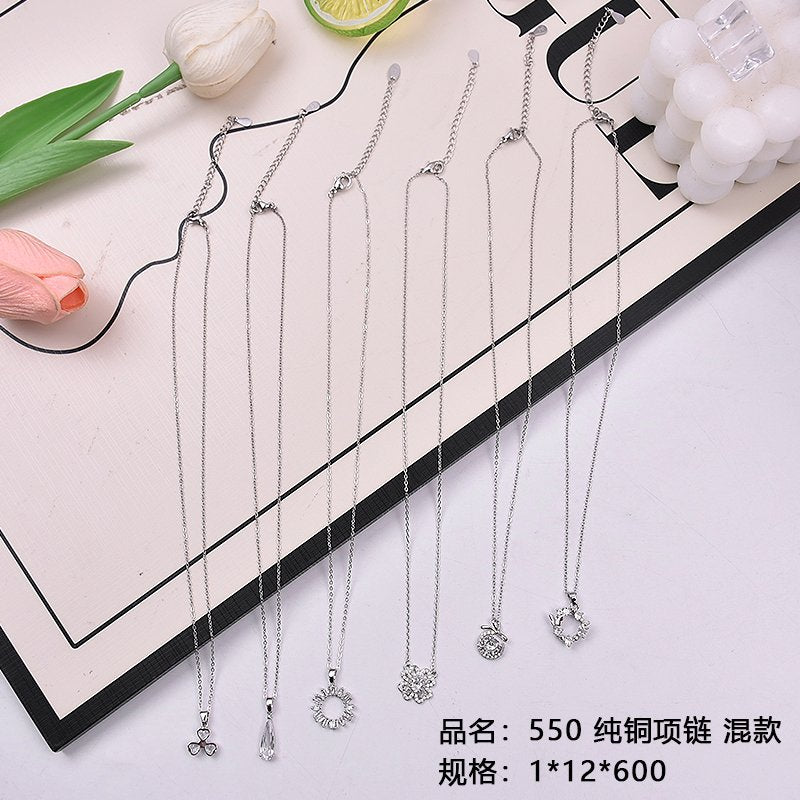 550 Pure Copper Necklaces, Mixed Styles