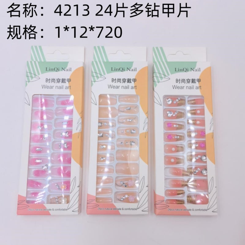 4213 24-piece multi-diamond nail tips