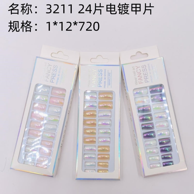 3211 24 plated nail tips
