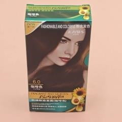 Coffee-colored hair dye