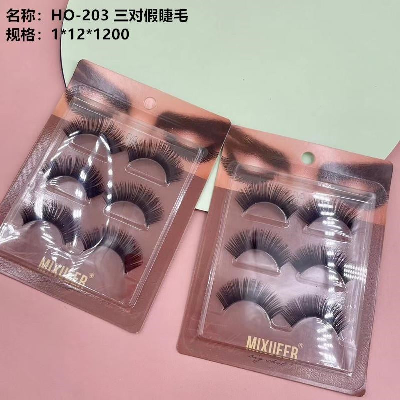 HO-203 Three pairs of false eyelashes