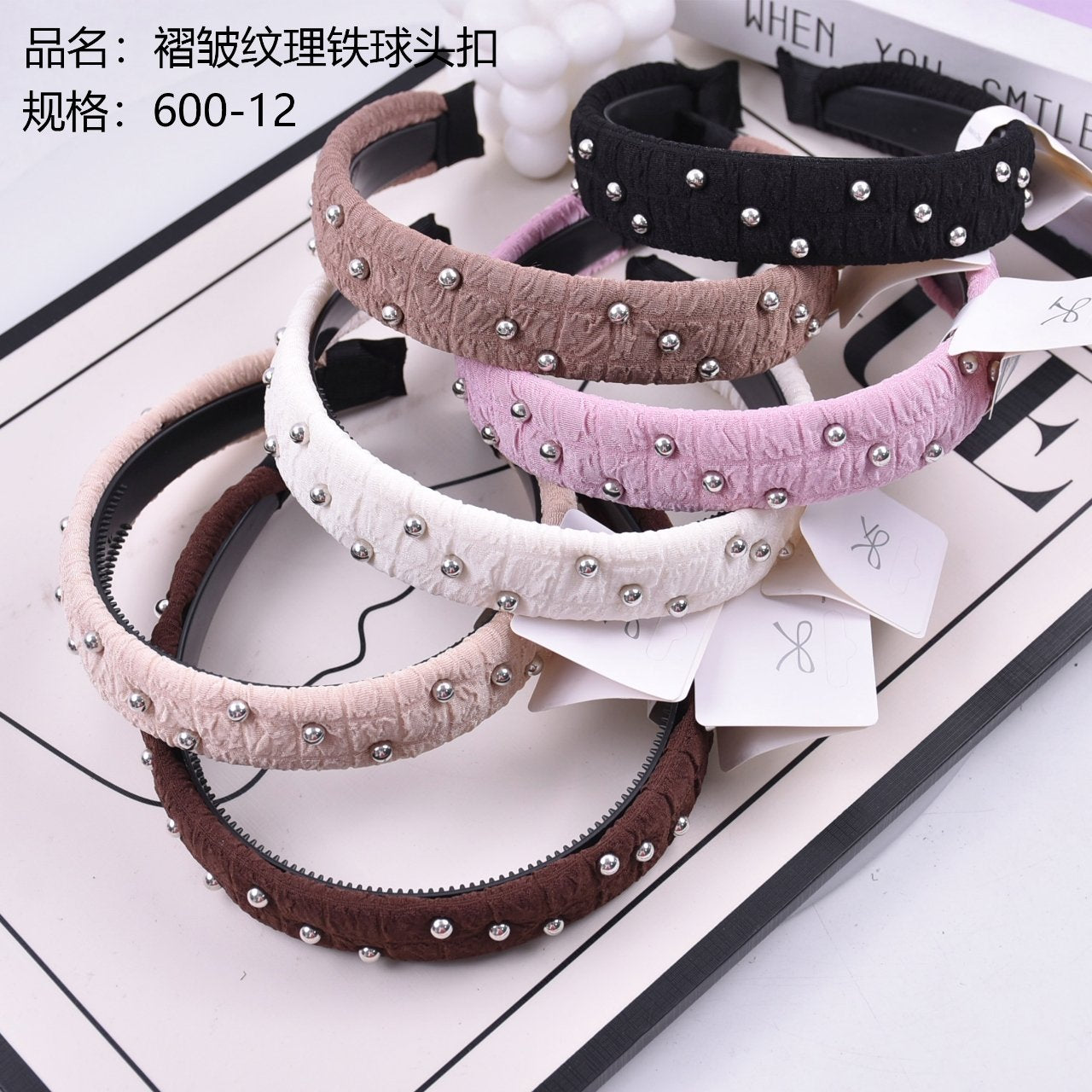 Ruffled texture iron ball head buckle