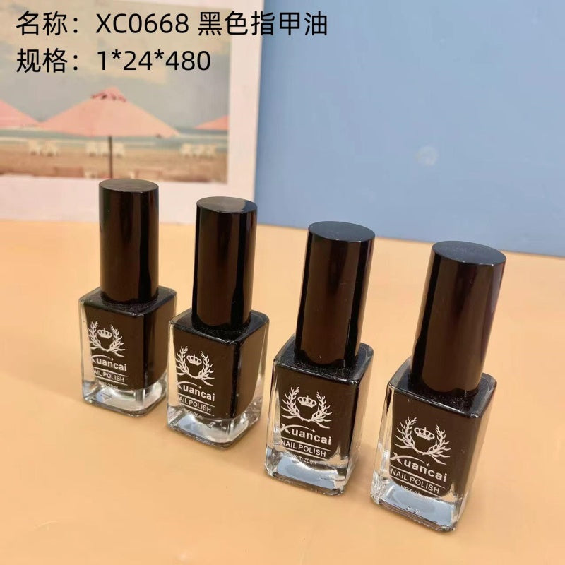XC0668 Black Nail Polish