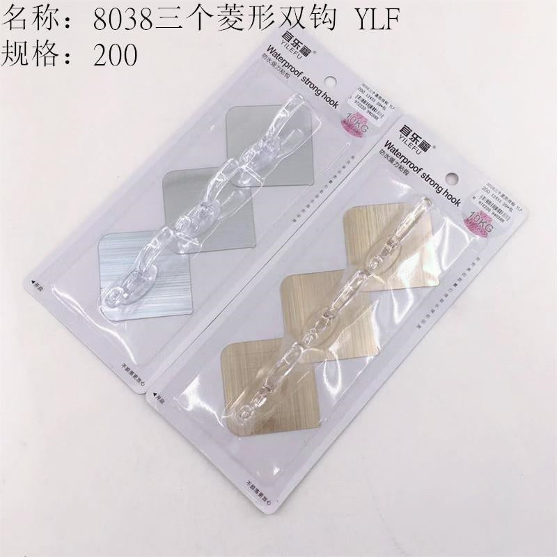 8038 three rhombuses with double hooks