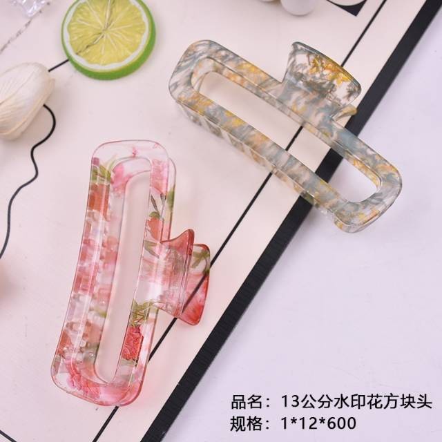 13cm water printed square claw