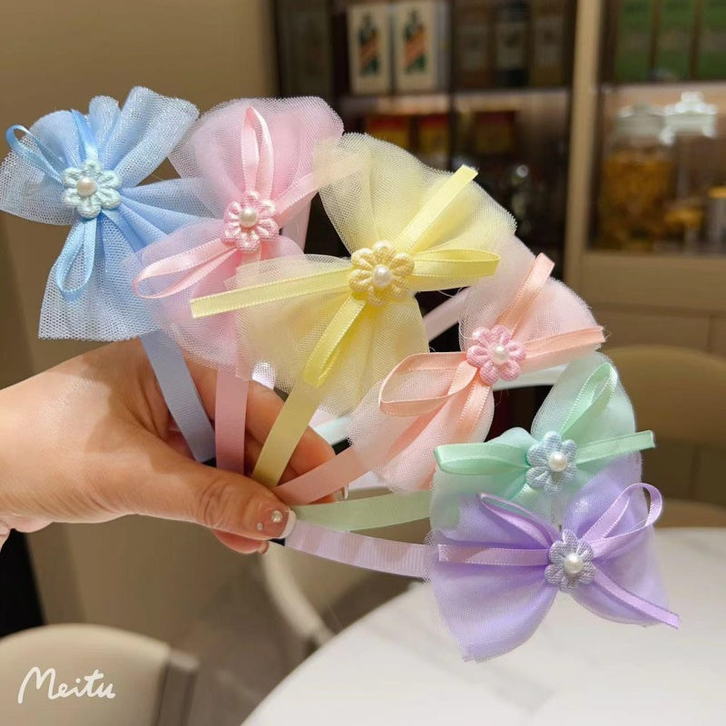 Bow tie small silk ribbon buckle