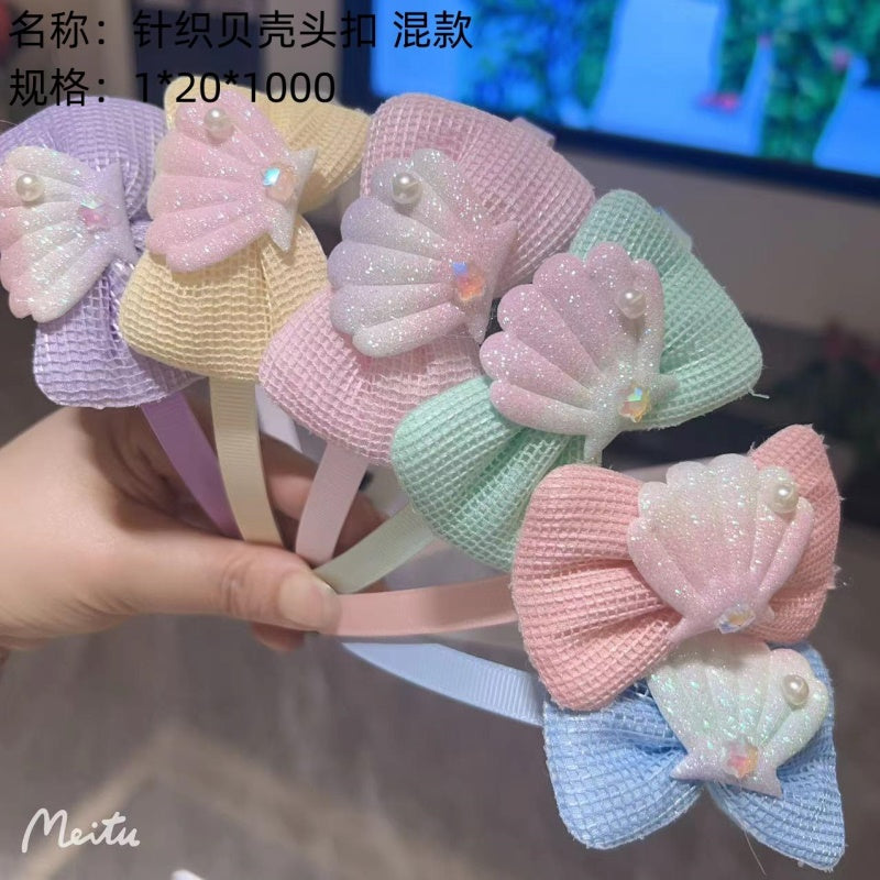 Knitted Shell Head Buttons, Mixed Styles