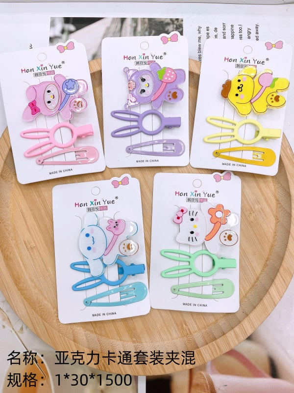 Acrylic cartoon suit clips mix