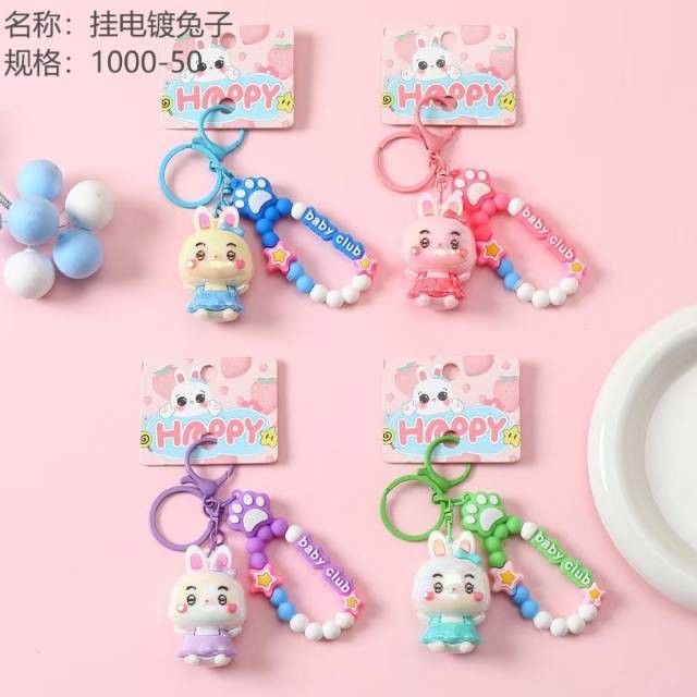 Hang electroplated rabbits
