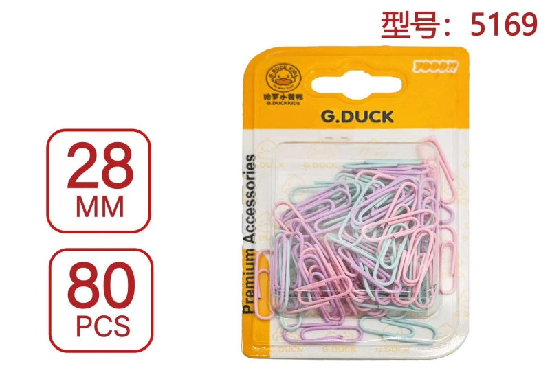 Yellow Duck 5169028mm macaroon clip 80pcs