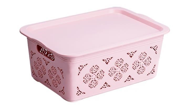 2381B Chinese Flower Language Storage Basket suit 6L
