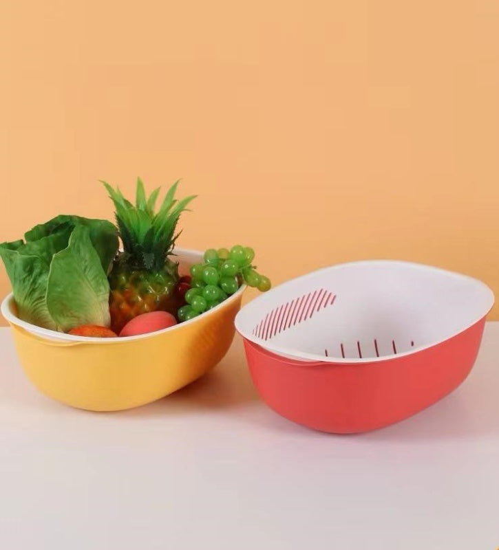 Q207 oval double drain basket