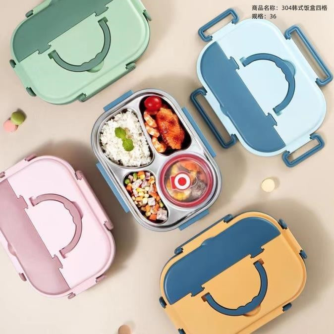 304 Korean-style lunch box with four squares