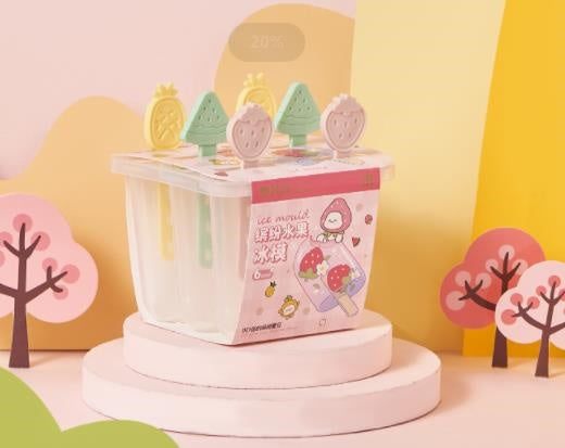 6728 six groups of colorful fruit ice mold