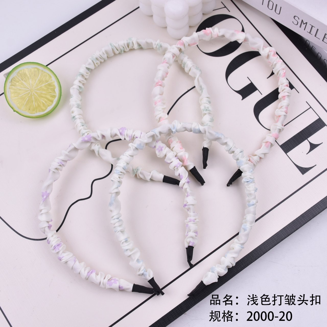 Light color wrinkle head buckle