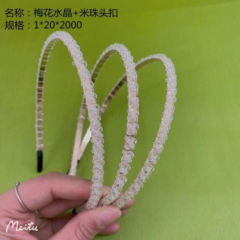 Plum Blossom Crystal Bead Buckle