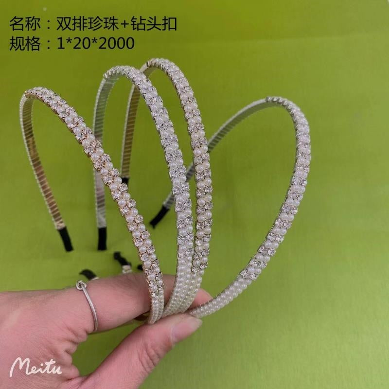 Double-row pearl drill buckle