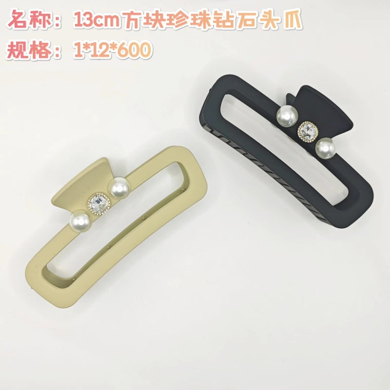 13cm square pearl diamond head claw