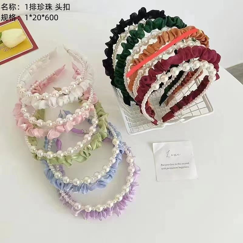 1 row of pearl head buckle