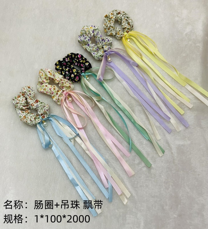 Intestinal ring hanging beads ribbon