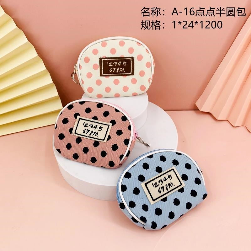 A-16 Dotted Semi-circular Bag