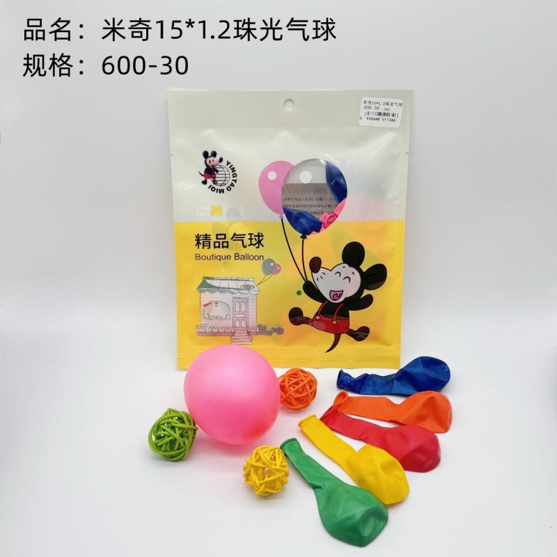 Globo perlado Mickey 15*1.2