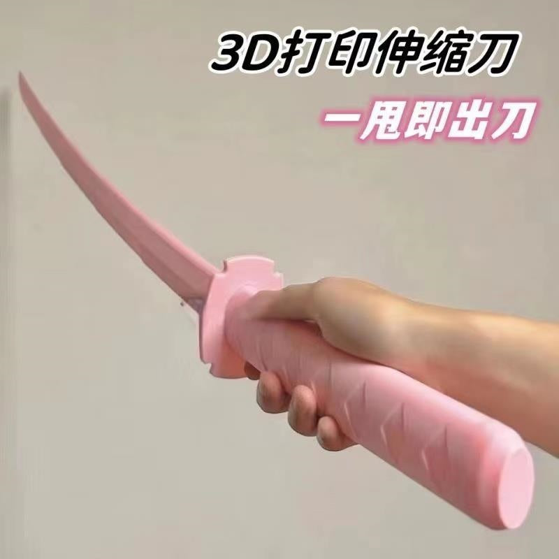 LC telescopic plastic samurai sword powder