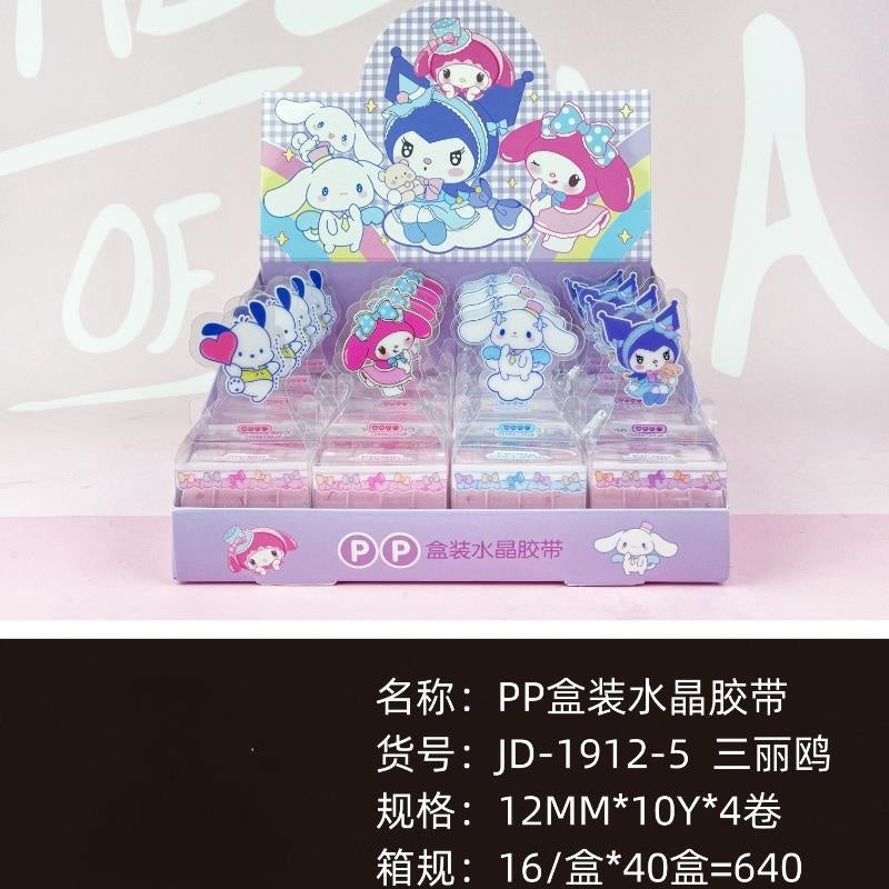 1912-5 Sanrio-shaped PP boxed crystal tape