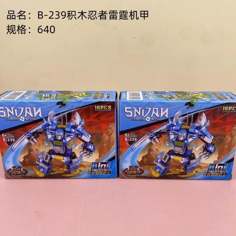 B-239 Building Block Ninjas Thunder Mecha