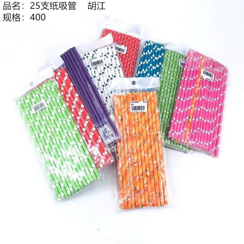 25 paper straws