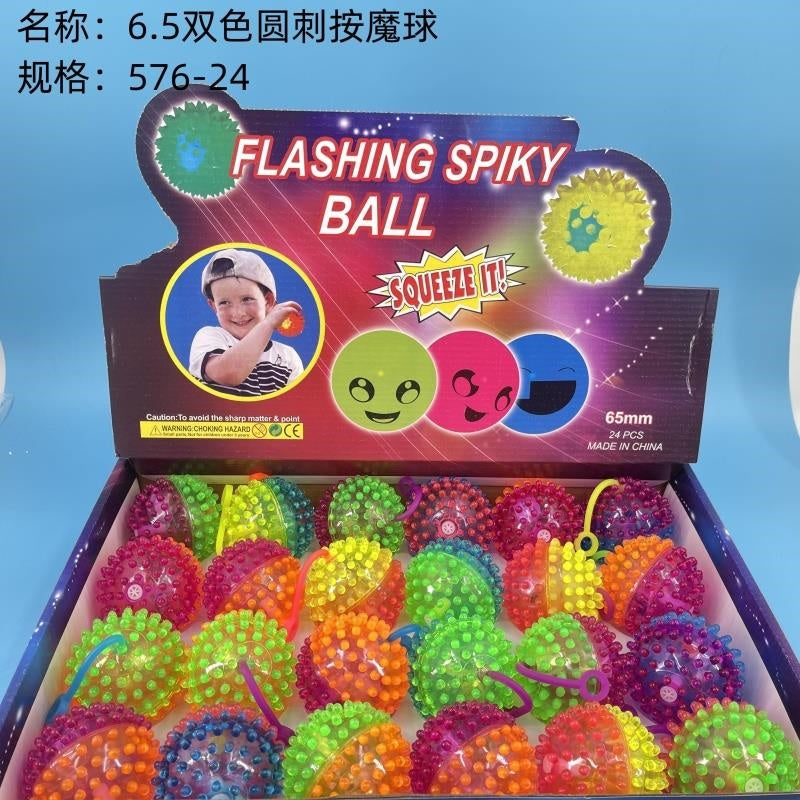 6.5 Two-color Round Spiked Pressing Magic Ball