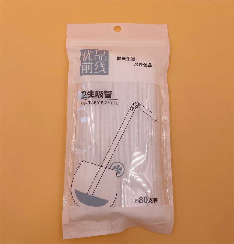 80 pieces of Y5792 disposable hygienic straws