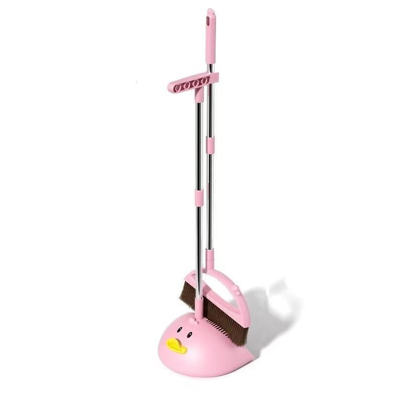 Rubber Duck Broom Set - Pink