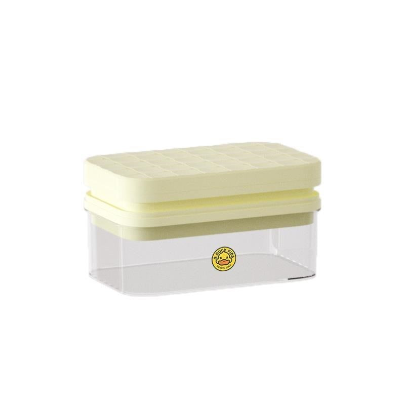 Nevera de prensa con forma de patito amarillo pequeño (doble)