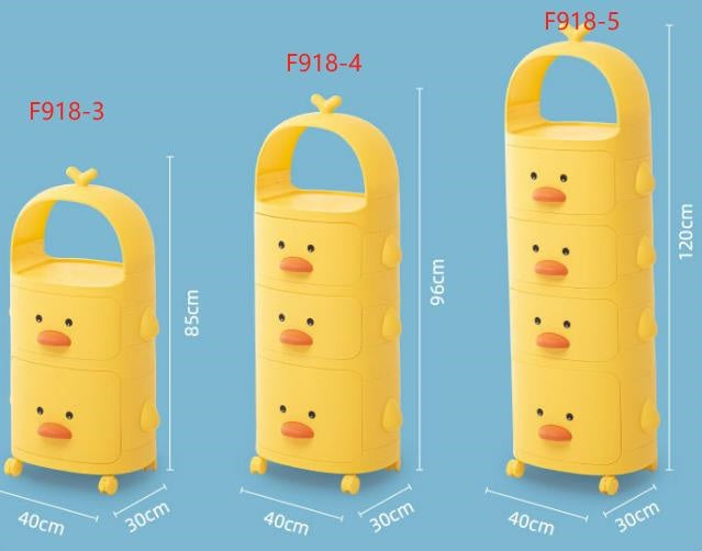 F918-3 Children's Xiaomengya 3-tier Storage Rack