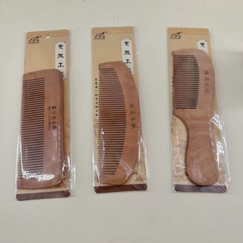 Peach wood comb