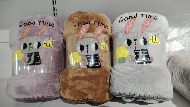Big-Eyed Rabbit Bath Towel