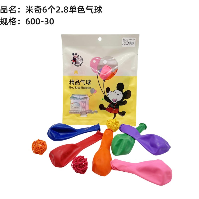 Mickey 6*2.8 single-color balloon
