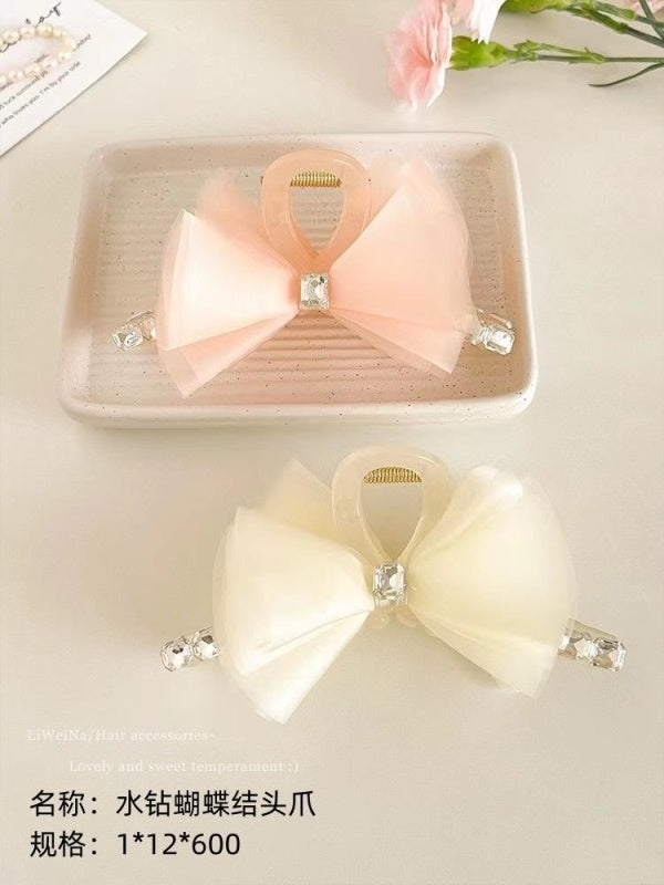 rhinestone bow head claw