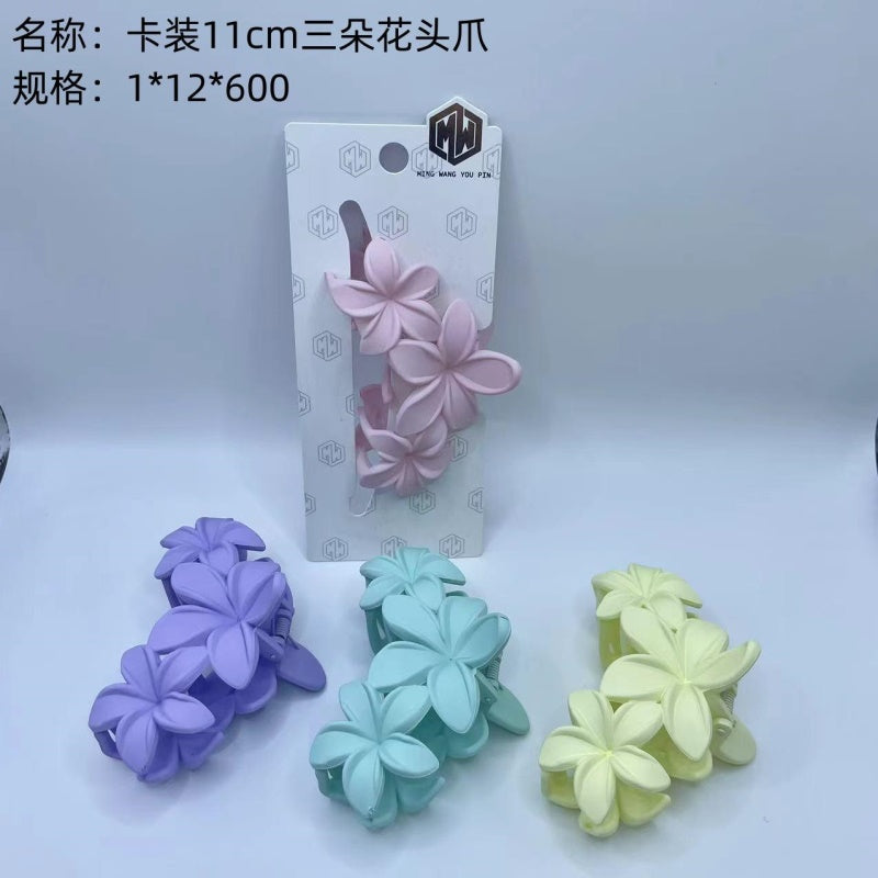 Card 11cm three flower head claw