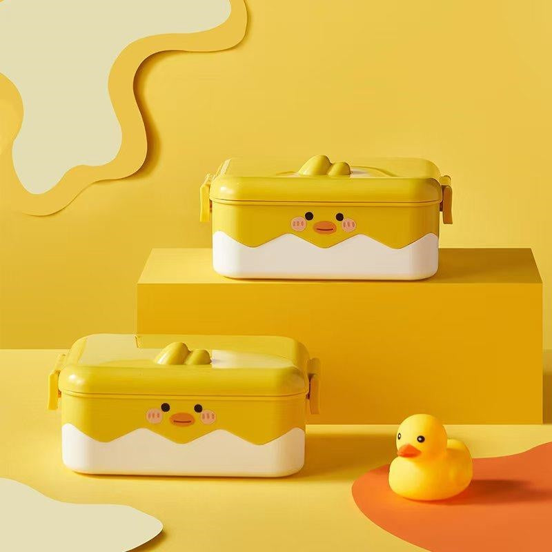 6265 small yellow chicken stainless steel lunch box