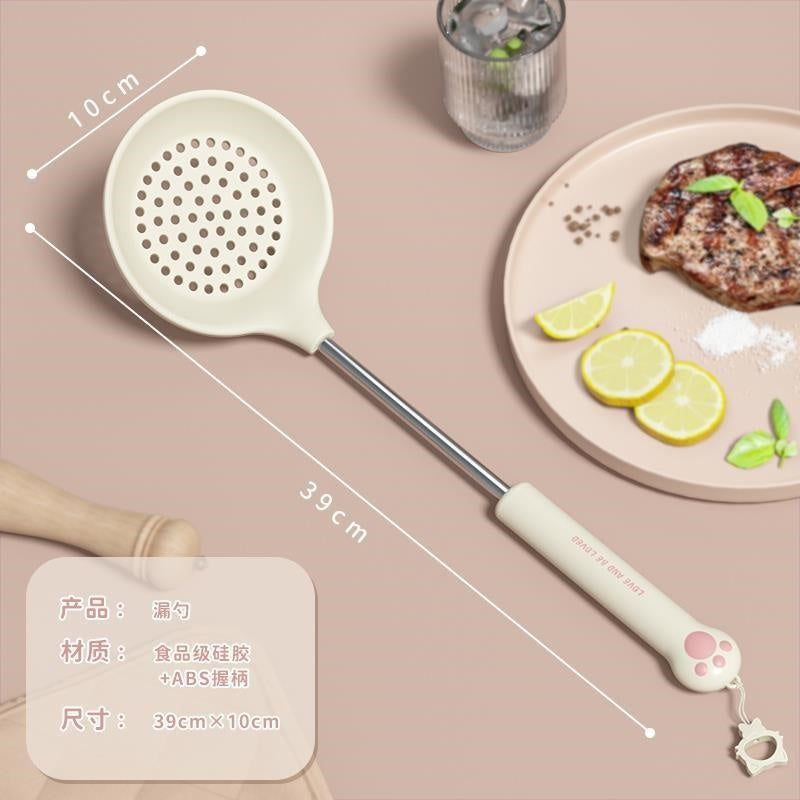 Cat's claw silicone colander-Milky White